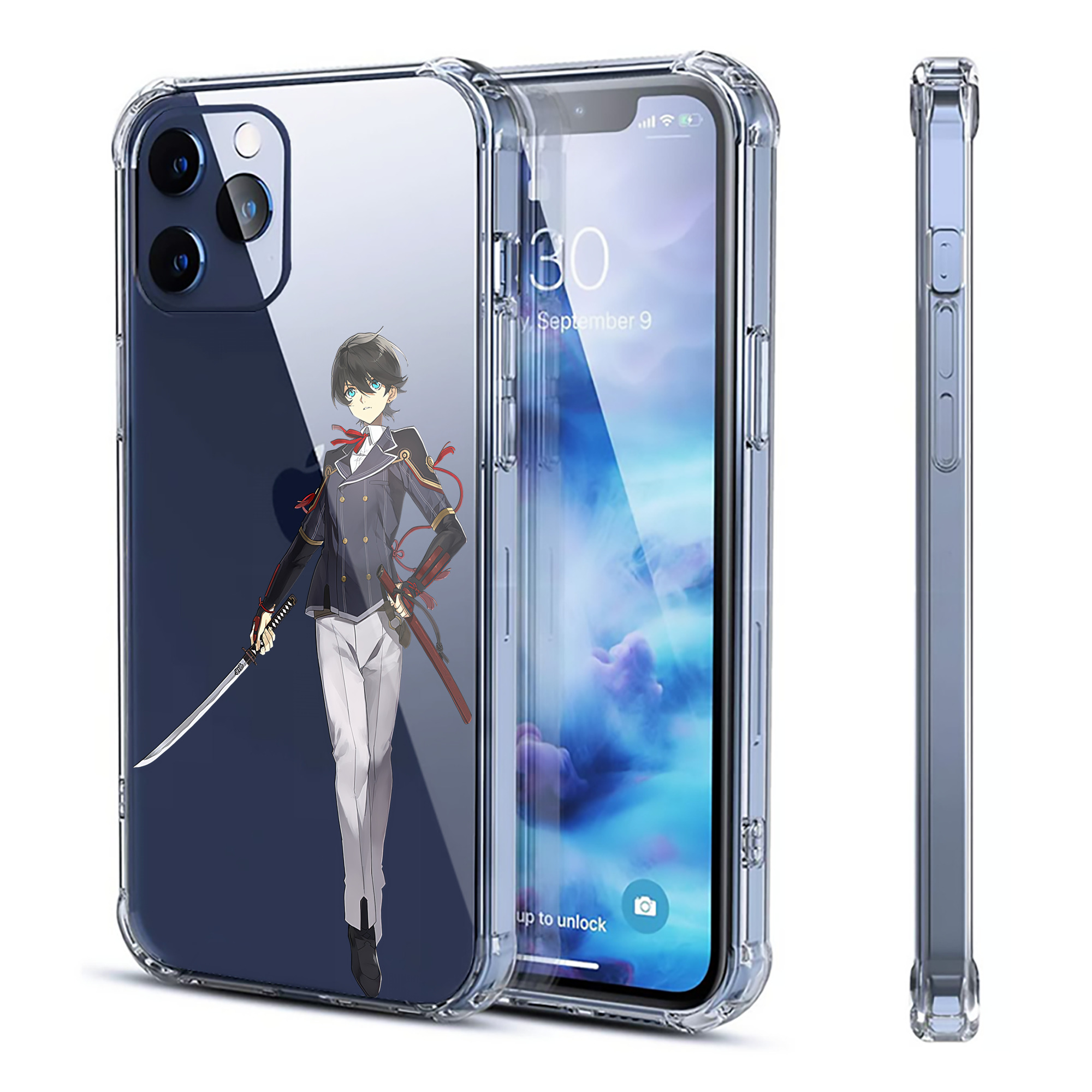 （画像用） 刀剣乱舞 Touken Ranbu 【iPhone 12シリーズ対応】透明スマホケース（クリアソフトケース）